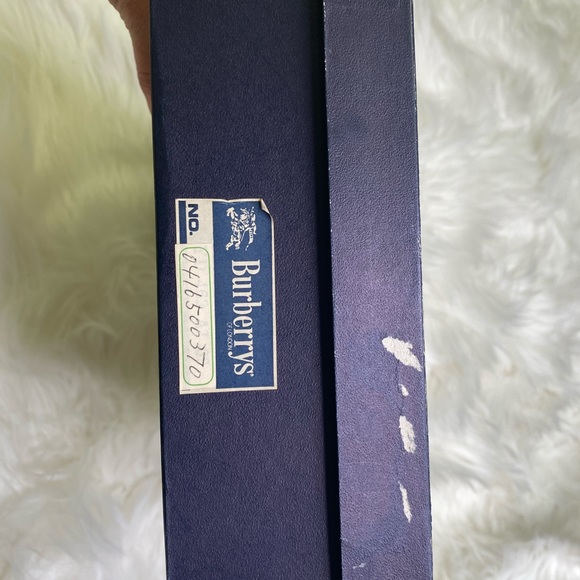 Vintage Burberrys Black Leather Clutch